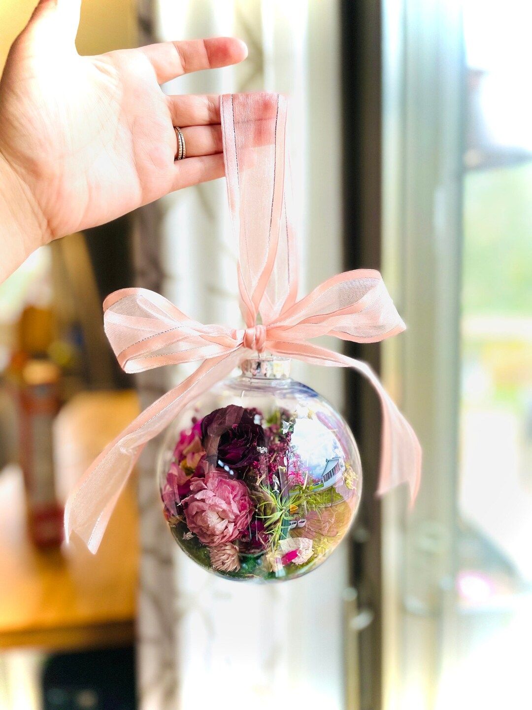 Christmas CrafTEA - Floral Oranaments