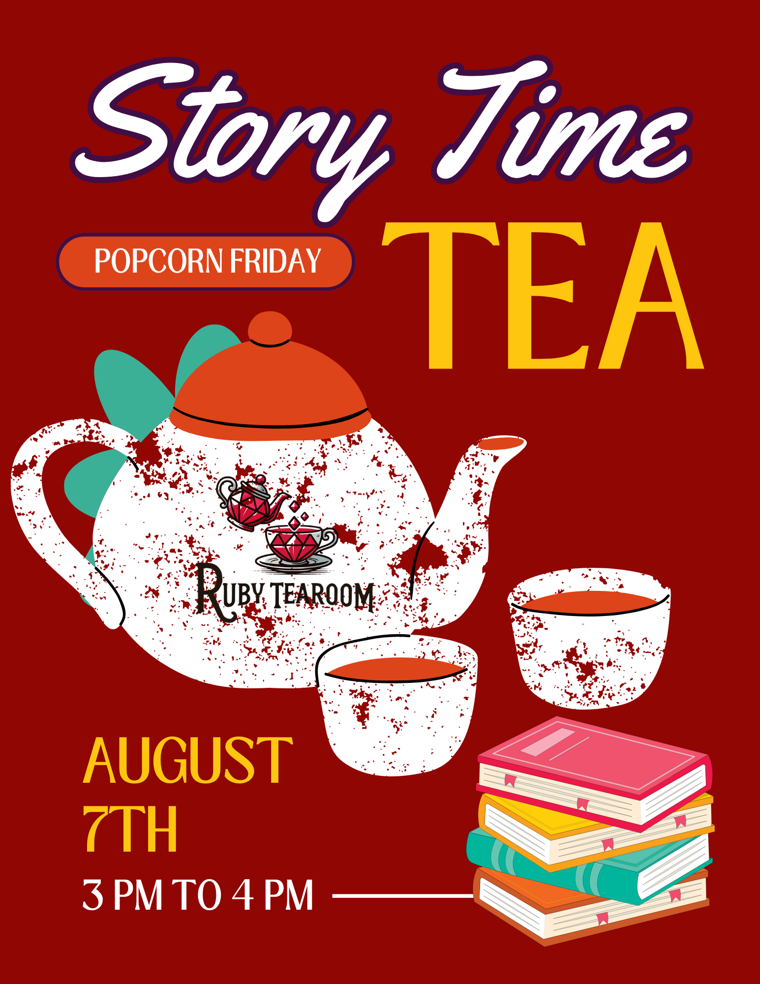 Story Time Tea at Popcorn Friday