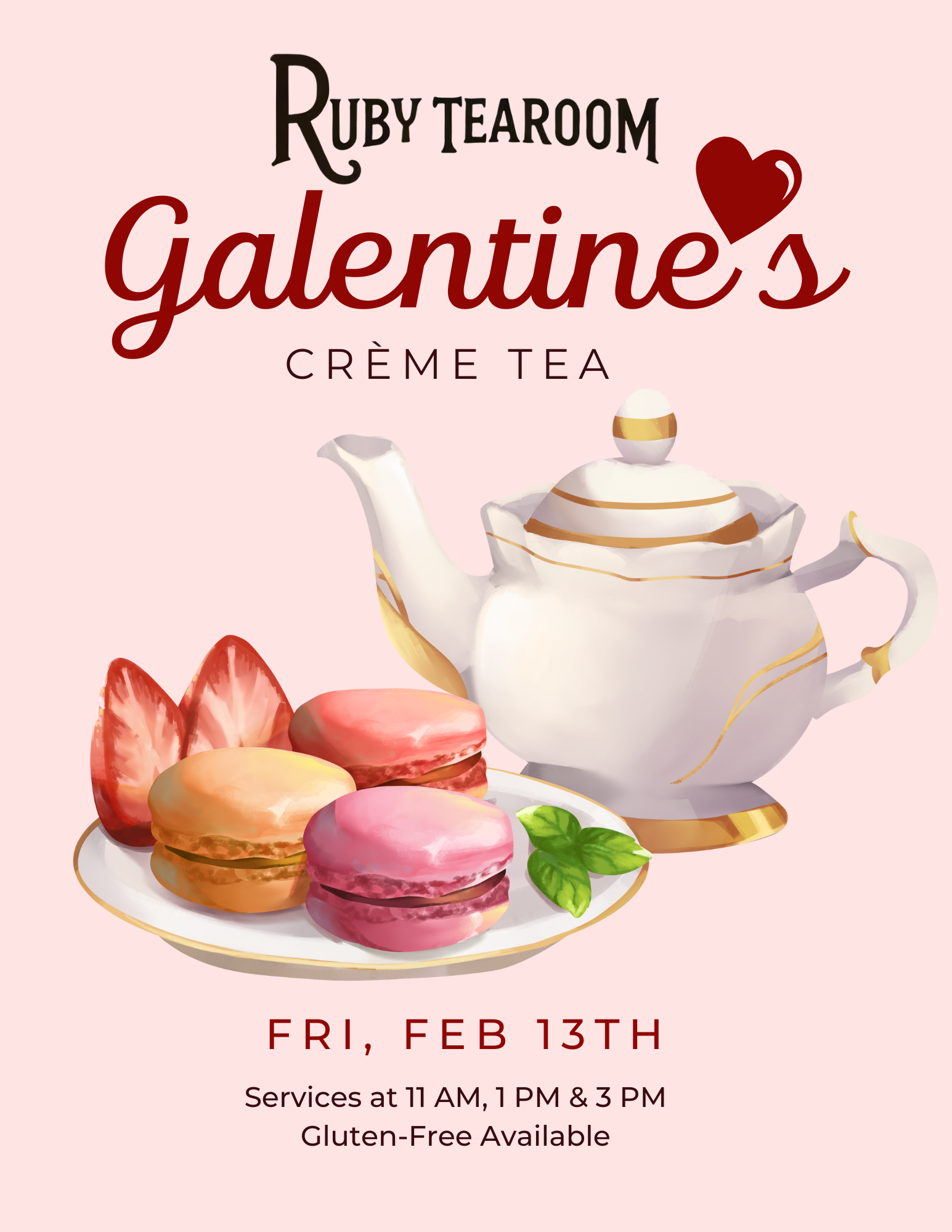 Galentine's Crème Tea Service