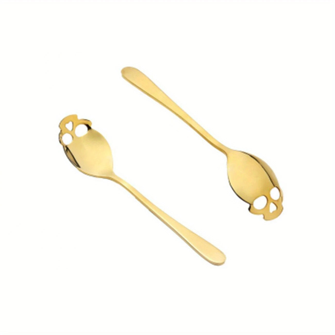 Skull Tea Spoon – Gold or Black Finish