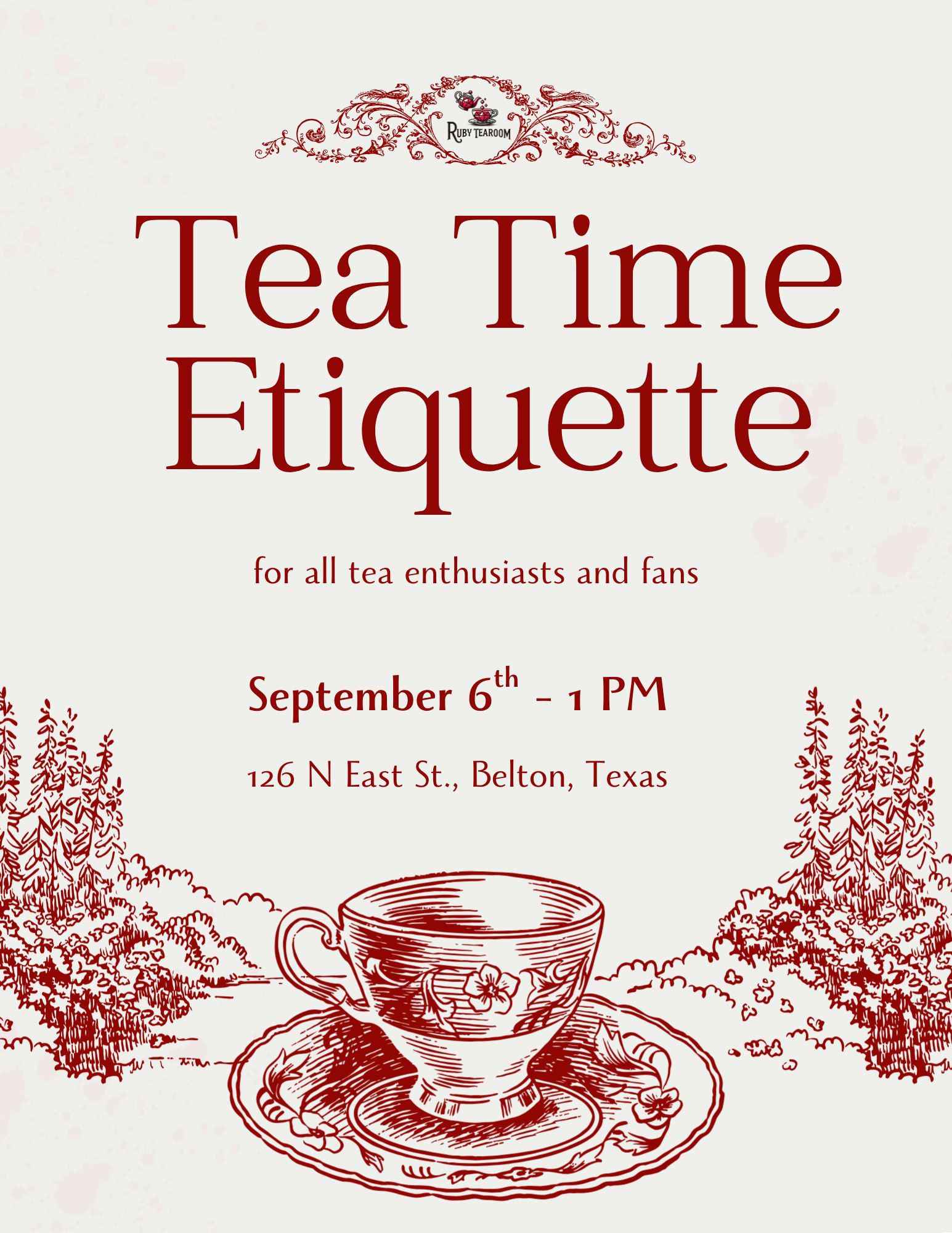 Tea Time Etiquette Class